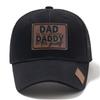 Casual Wear DADDY Trucker Hat Lether Patch Net Baseball Cap Sun Hat DAD Snapback Cap  Men & Women