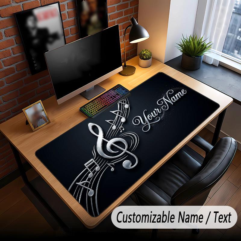 Musik Allgemeines Thema Benutzerdefiniertes Mauspads Personalisiert Mit Name Text Angepasste Schreibtischunterlage Für Büro Heimdekoration