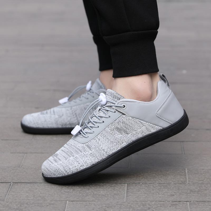 Summer Temu2025 Popular Flat Casual Shoes Men's and Women's Wide Last Fly-woven Sports Shoes Couple Fitness Shoes