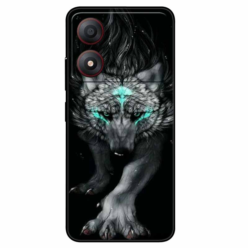 Pour ZTE Blade A34 4G Coque Anti-choc TPU Silicone Souple Housse de Téléphone pour ZTE Blade A 34 Funda Peinte pour BladeA34 Capa de Luxe