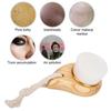 Wooden Handle Super Soft Fiber Face Cleaning Brush Facial Care Massager Brush