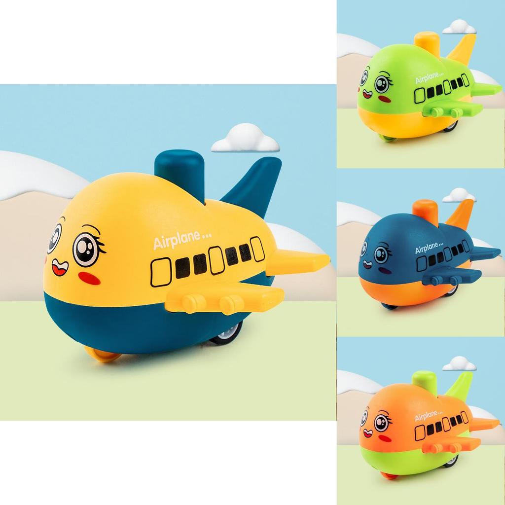 Childrens Pressing Toy Airplane With Inertia Drive And Bright Colors For Early Learning Development