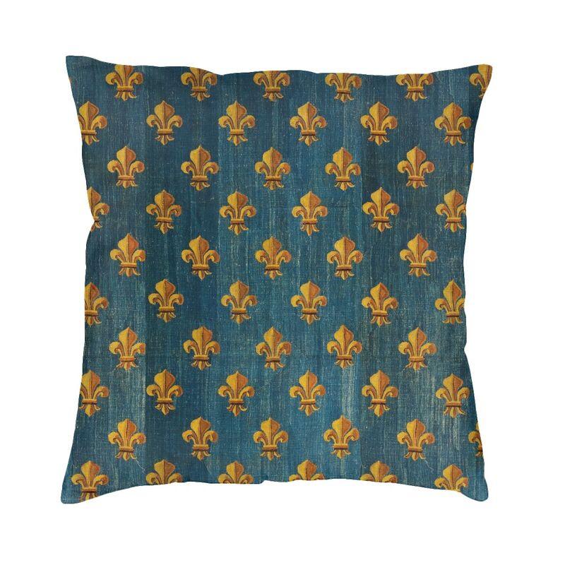 Royal Fleur De Lis Cushion Covers FleurDeLys Lily Flower Velvet Modern Pillows Case Home Decor