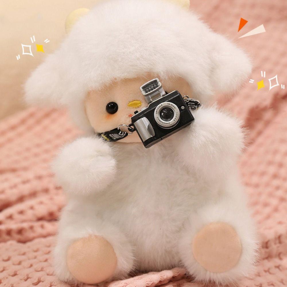 Moving White Sheep Plush Toys Scarf Lamb Intelligent Stuffed Dolls  Friends Holiday Present
