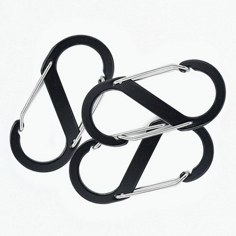 

ML5 S-Shaped Aluminum Alloy Carabiner Clips - 60 Pack