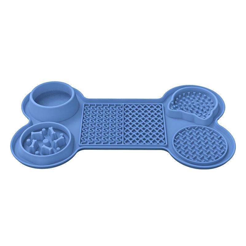 New Silicone Pet Licking Mat Pet Plate Dog Licking Mat Dog Slow Food Mat Suction Cup Slow Food Mat