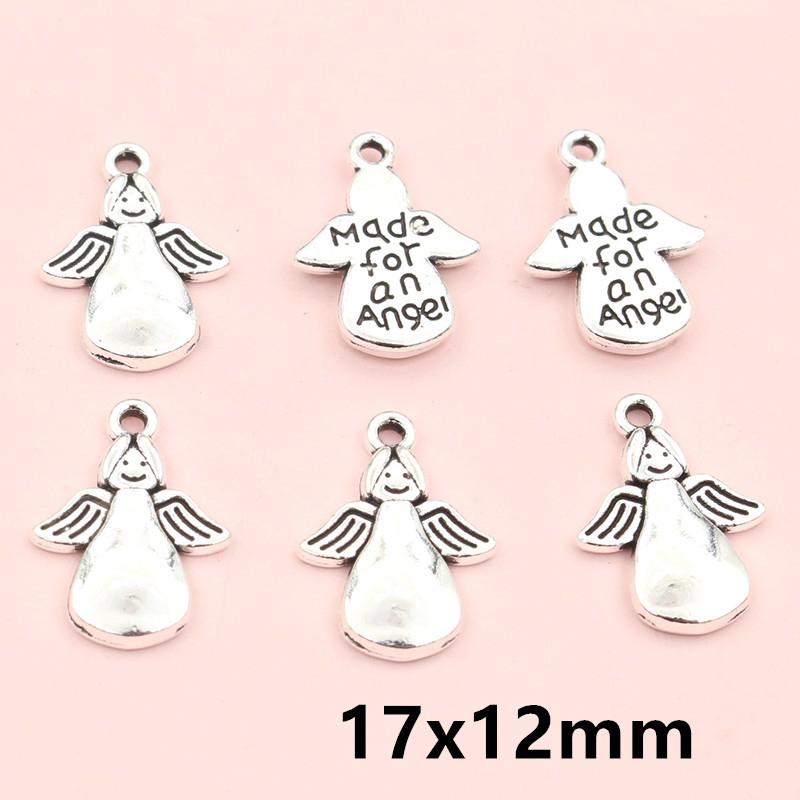 20pcs Angel Charms Pendant Zinc Alloy Metal Small Elf Girl DIY Jewelry Making Accessories Findings for Necklace Bracelet