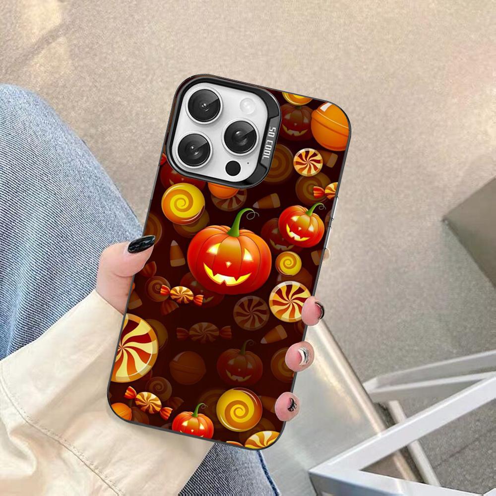 Pumpkin Phone Case For IPhone 16 15 14 13 12 11 Pro Max X XR XSMAX 8 7 Plus Matte Shockproof Back Cover
