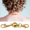 5Pcs Necklace Connectors Multipurpose Round Ball Magnetic Glossy No Fade DIY Jewelry Pure Copper Necklace Magnet Clasps Bracelet Chain Buckles Home