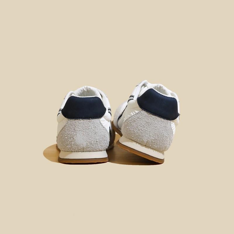 Spring trend flat bottom versatile sports leisure color matching board shoes leather soft sole