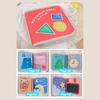 Baby Cloth Sticky Fasten Baby Soft Bite-resistant Tear-resistant Book Tape with Pocket Color Cognition Hand-eye Coordination Early