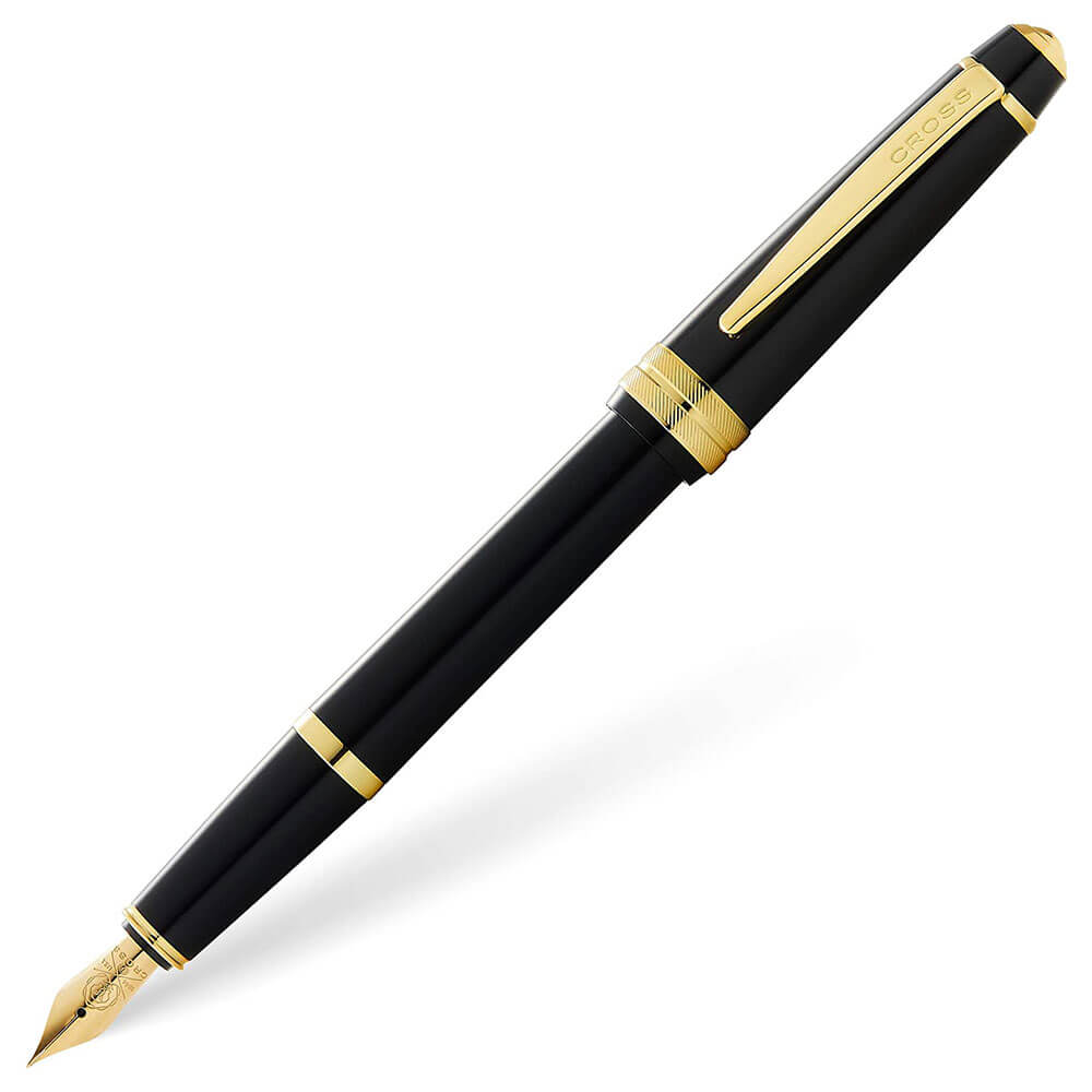 Cross Cross Bailey Light Gloss Fountain Pen (Black & Gold)
