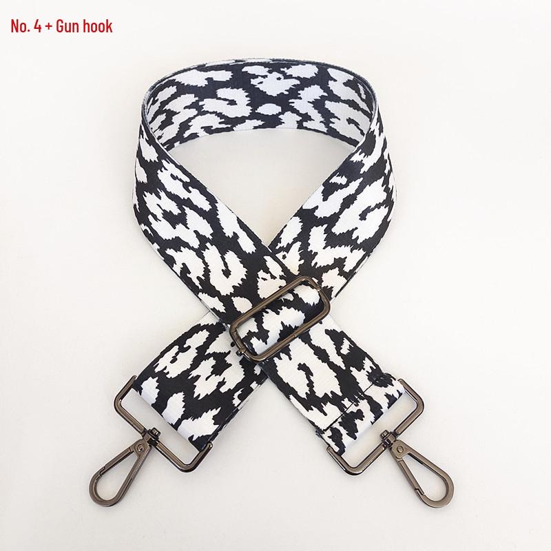 Colorful Leopard Print Adjustable Shoulder Strap - 5CM Wide, Single Shoulder, Crossbody.