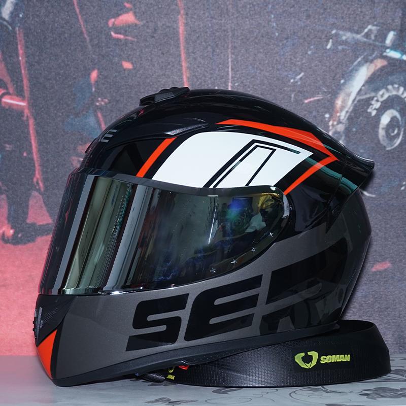 Premium Full Helmet for Motorcycle Riders - Impact Resistant, Ventilated Design, Stylish Look Motorcycle Cross Helmets