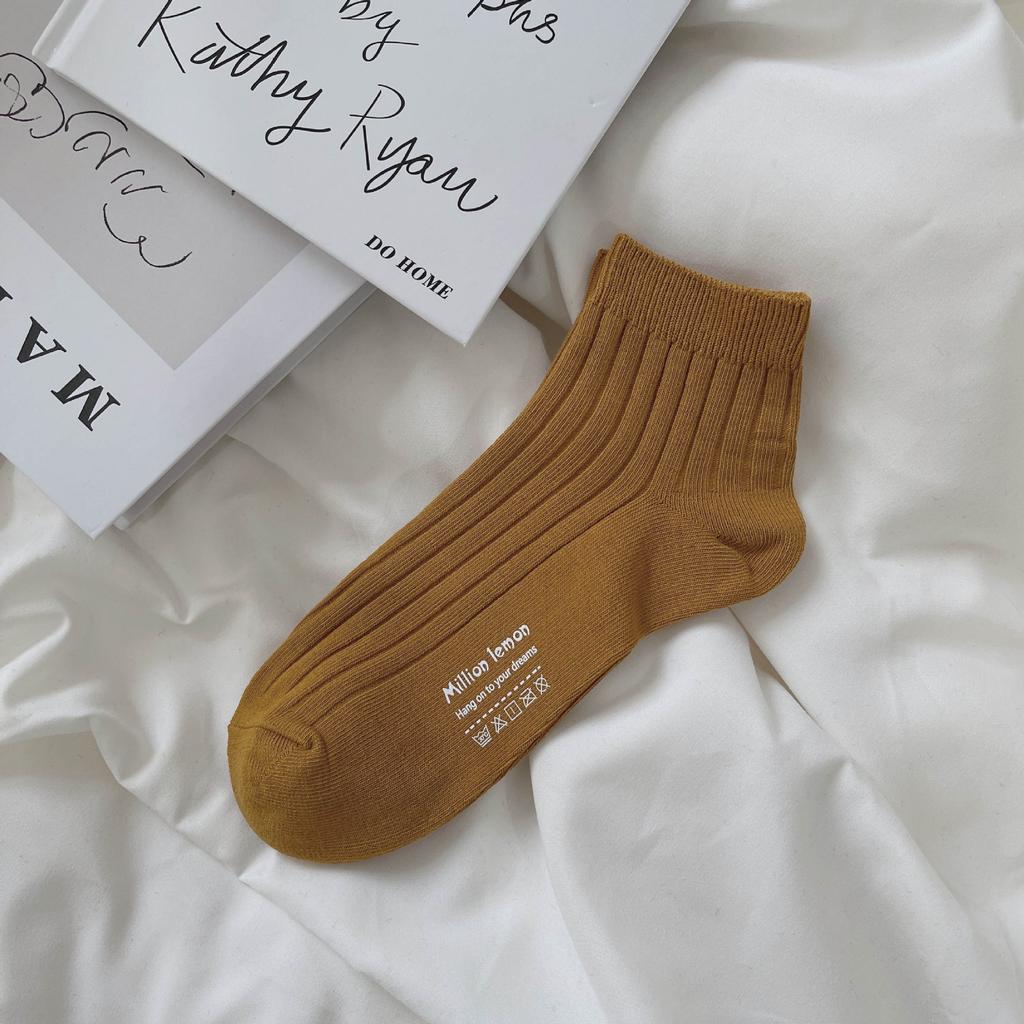 22 Saison Socken Herren Bootssocken Doppelnadel Baumwolle Herrensocken Kurz Einfarbig Low-Top Basic Basic Vielseitiger Stil