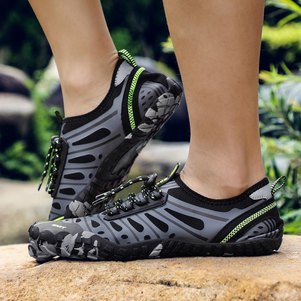 Outdoor Shuoxi Shoes Five-finger Beach Shoes Men and Women Quick-drying Swimming Snorkeling Breathable Wading Shoes Non-slip Barefoot Fishing Shoes