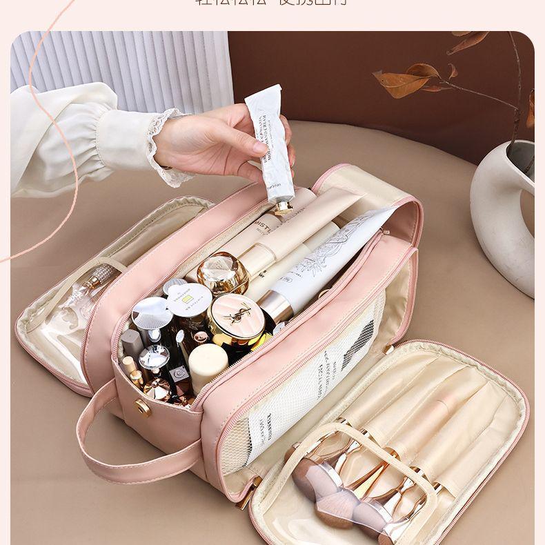 

Extra Large Portable Makeup & Toiletries Organizer - Dirt-Resistant with Partitions