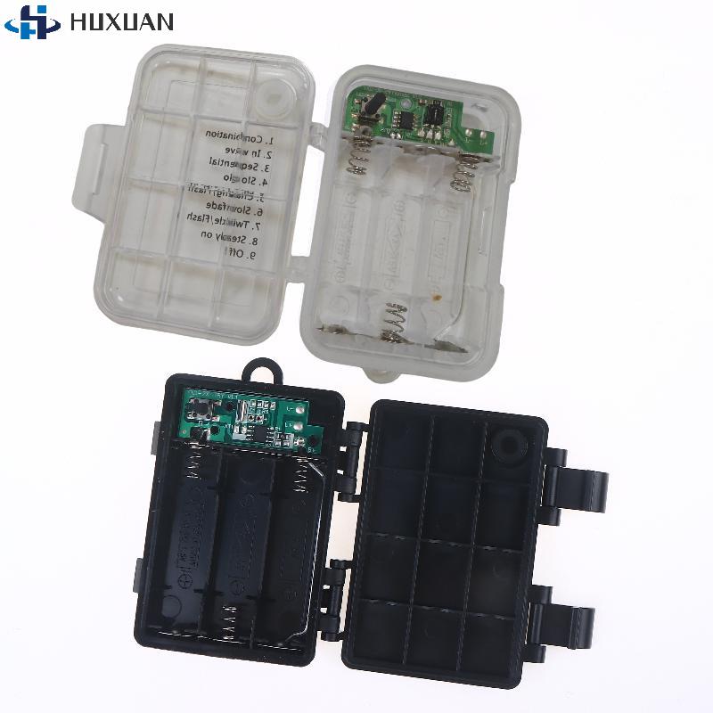 1 Set 3 Sections AA Battery Holder 3V No.5 Waterproof And Dustproof Battery Cartridge With Timing Function