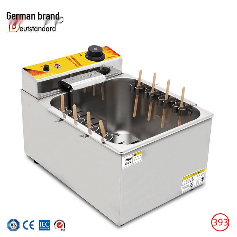 

12L Stainless Steel Electric Cheese Hot Dog Stick Fryer with Heated Single Rod NP393