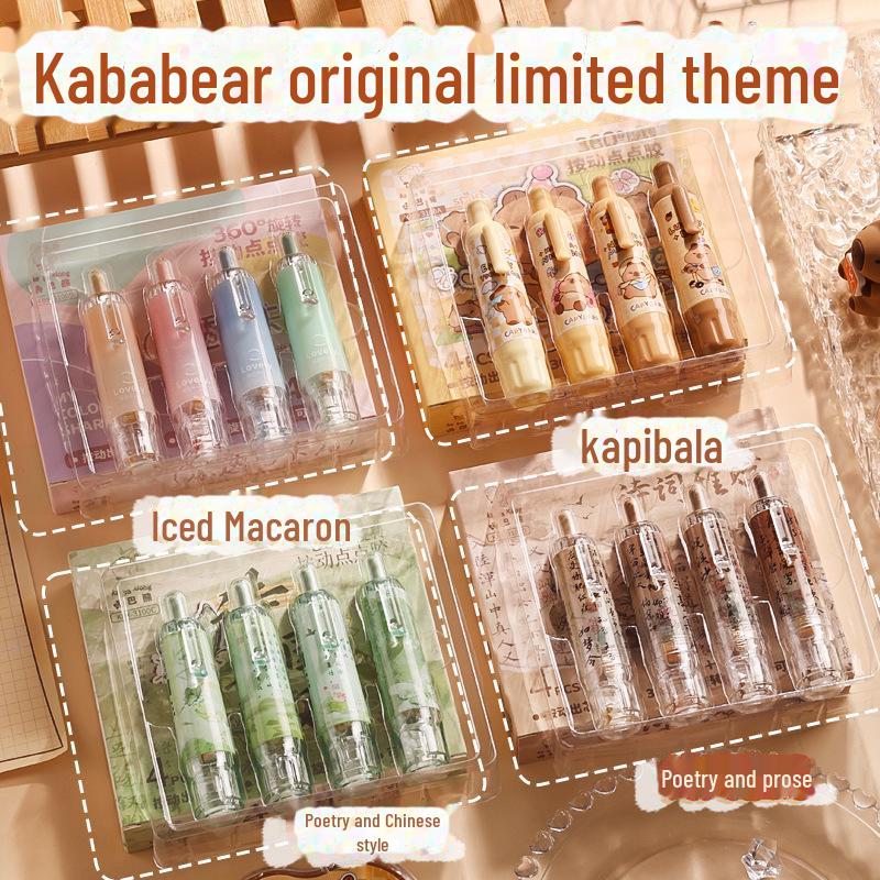 Transparent, Mark-Free, Double-Sided Adhesive Pen with Refillable Glue for Kids' Crafts