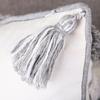 Nordic Moroccan Tassel Tufted Pillow Light Luxury Famous Style Embroidered Back Cushion Pillow Cover Happy Word Cushion