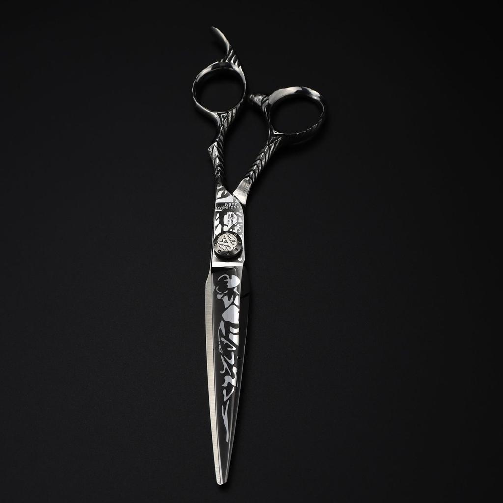 7.0 Inch, Water Valley, Pattern Model, Dimash, Hair Scissors, Pet Scissors, Damascus Pattern 2H.