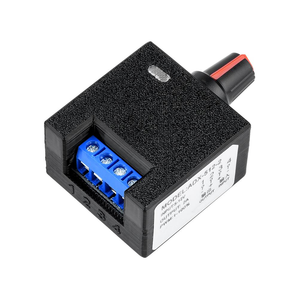

DC 5-12V 2A PWM Speed Controller Fan Speed Regulation Noise Reduction DIY Water Cooling Radiator LED Light Modulator 1%-100%