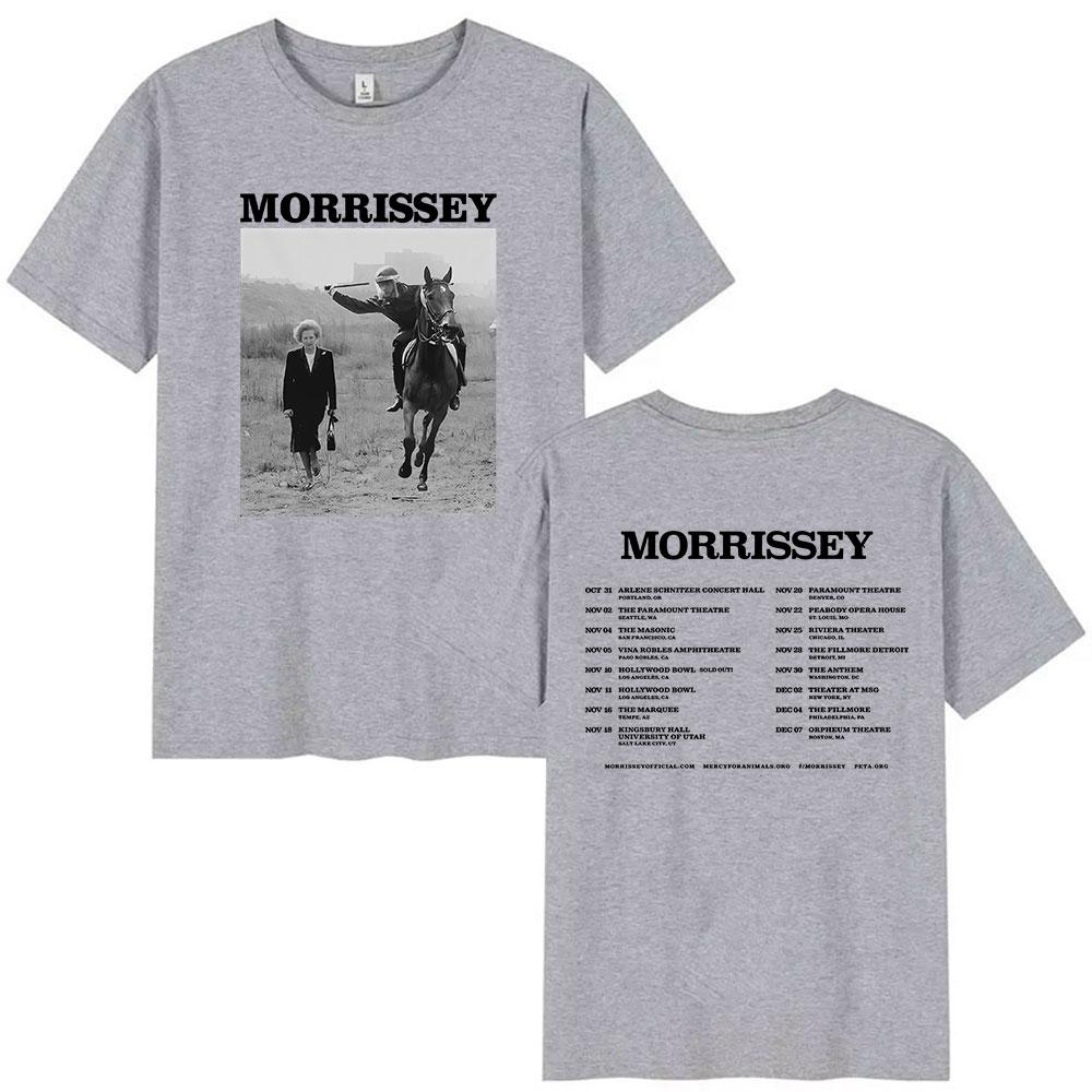 Britská kapela Morrissey Turné 2026 Merch Tričko Pánské Hip Hop Gotické Krátký Rukáv Trička Ležérní Streetwear Léto