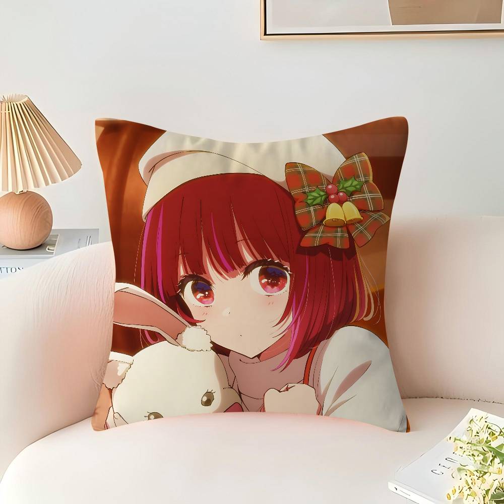 Anime O-Oshi No Ko Pillow Anime Pillow Sofa Bed Head Pillow Cover Cushion Cover 45x45 Cm Fashion
