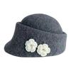 Korean Versatile Flower Beret Autumn and Winter New Windproof and Warm Hat for Women Outdoor Leisure Equestrian Hat Newspaper Boy Hat
