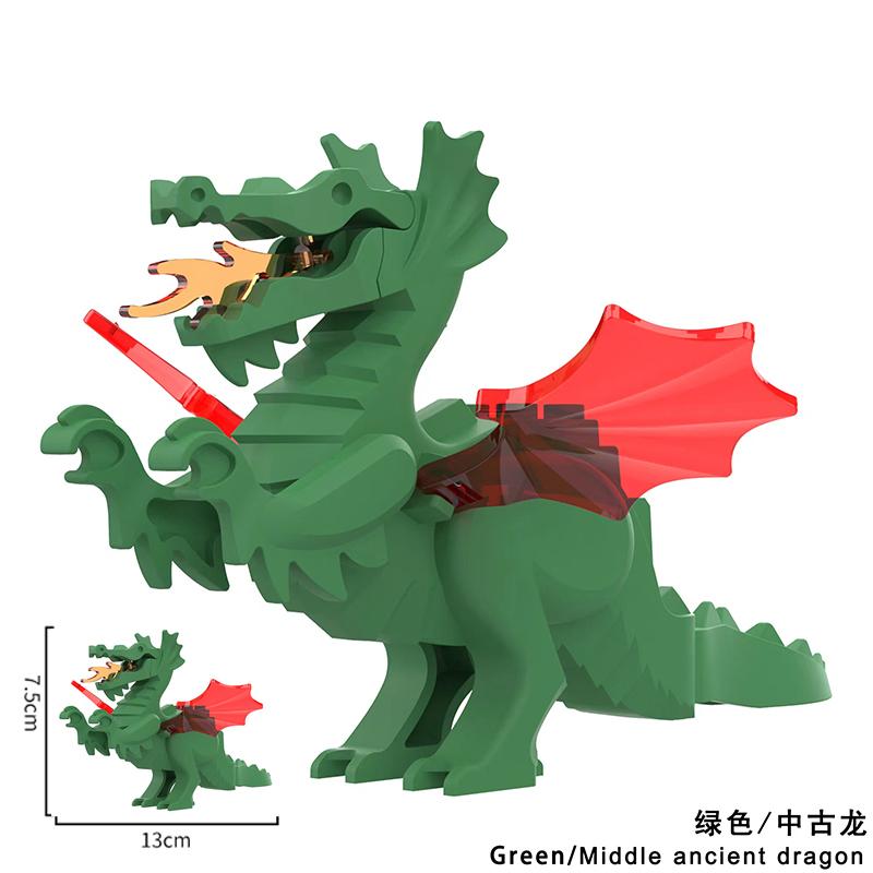 

MOC Креативный Средневековый Дракон Фигурки Модель Строительные Блоки Кирпичики Коллекция DIY Развлечения Brinquedos Игрушки Для Детей подарки