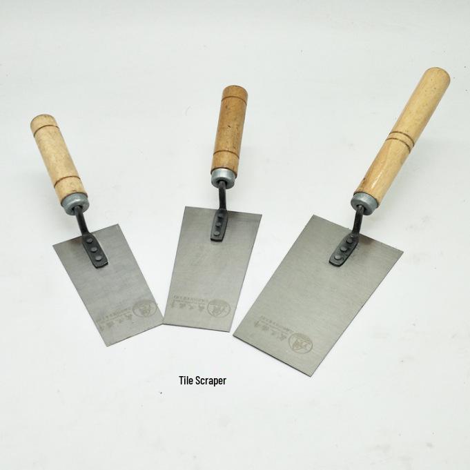 Bent Handle Stainless Steel Trowel - Bricklaying and Tiling Tool for Mortar and Plastering