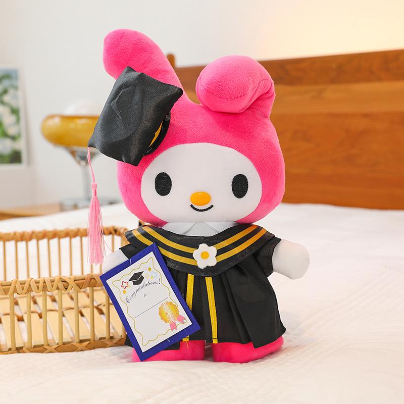 25cm Cute Anime Plush Doll Soft Stuffed Toy Graduation Gift For Kids