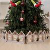 Luminous Foldable Snow Scene Christmas Tree Canopy Decoration, Christmas Hotel Christmas Tree Decoration Fence Decoration