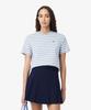 LACOSTE Women'S Multi-Stripe Short Sleeve T-Shirt Tf7574-56G 4Bi