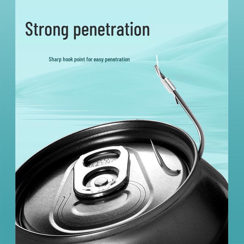 Ise Ni Barbed Carp & Bighead Carp Double Hook Set with Leader Line