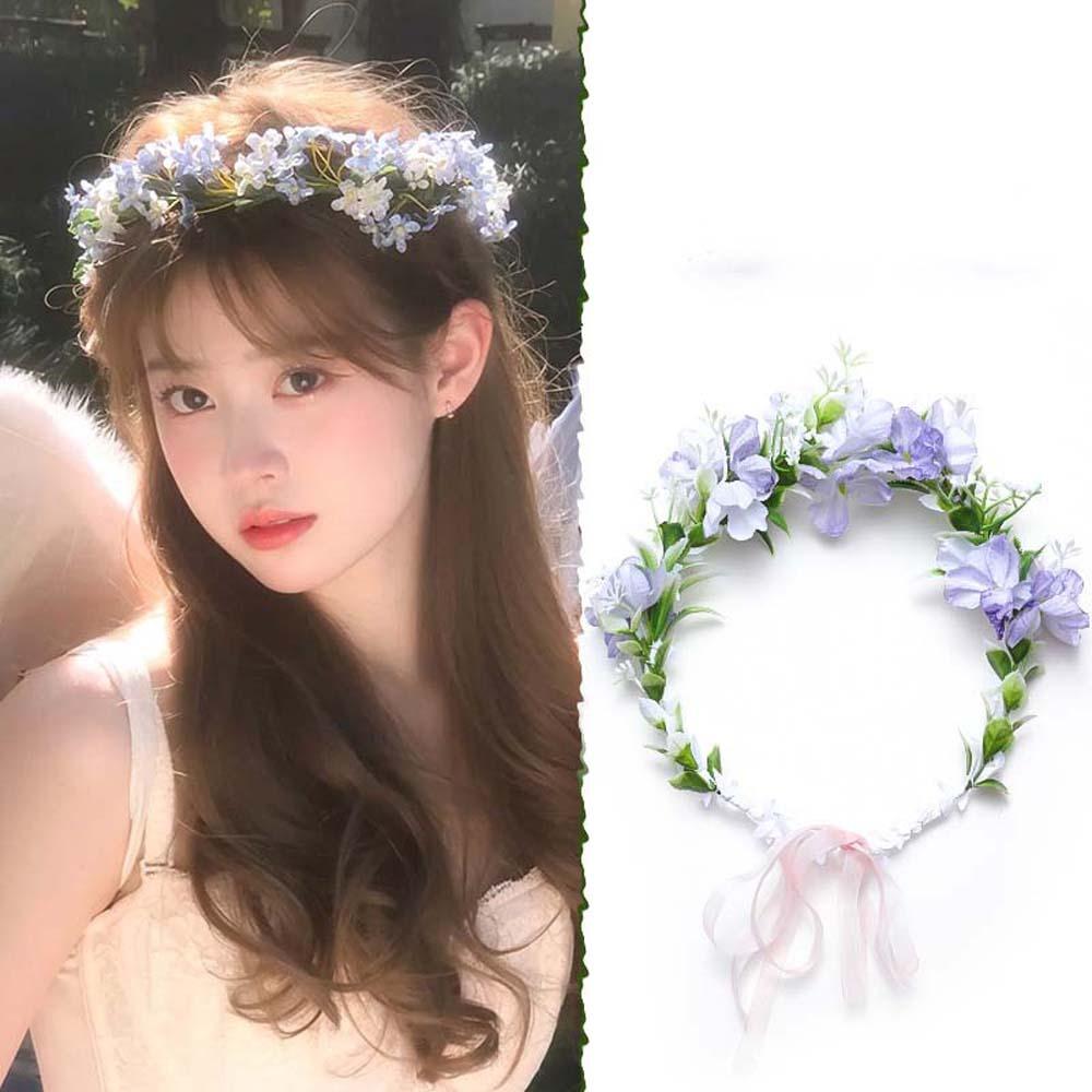 Bohemia Style Bride Garland Hair Ornaments Wedding Headwear Seaside Vacation Headdress Spring