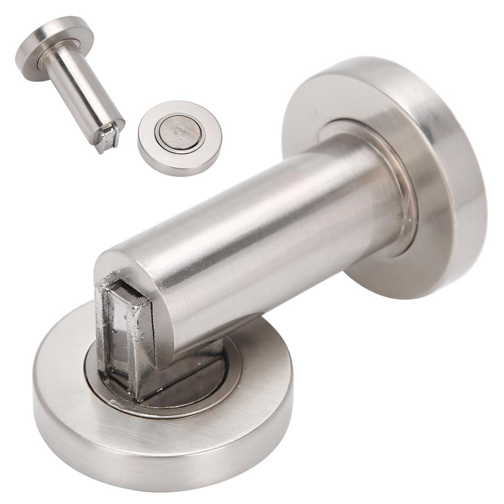 Magnetischer Türstopper aus Zinklegierung, Türfanghalter-Set für den gewerblichen Gebrauch im Homeoffice, gebürstet