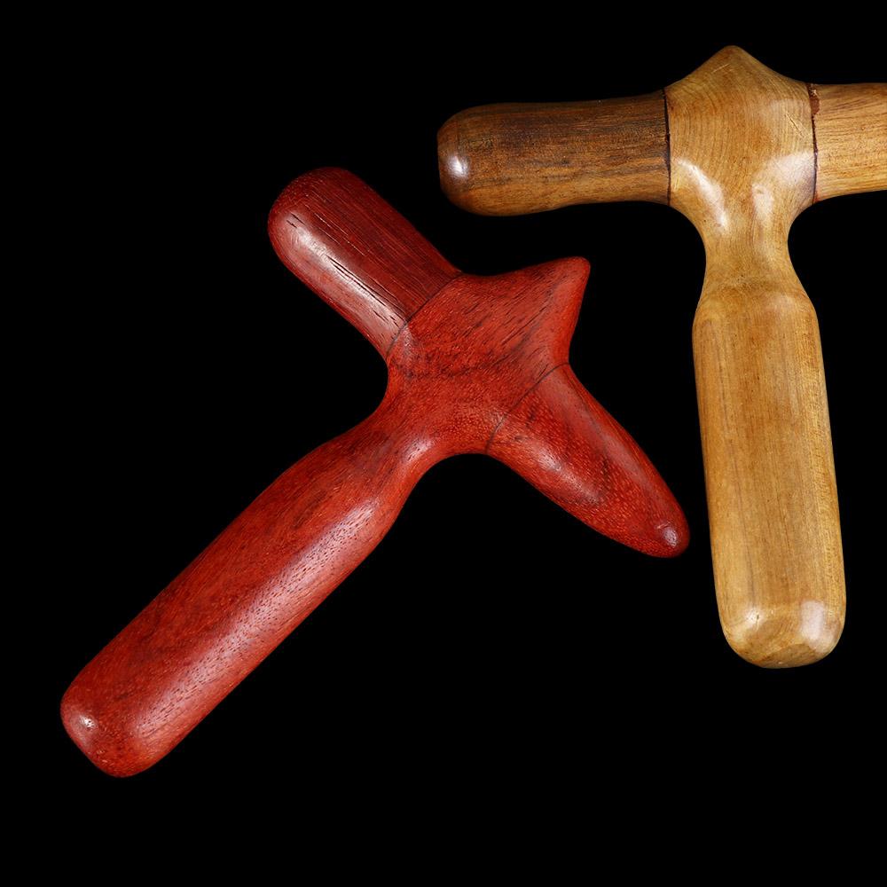 Trigger Point Cross Hammer Soreness Relief Acupuncture Acupoint Stick Foot Spa Tool  Travel