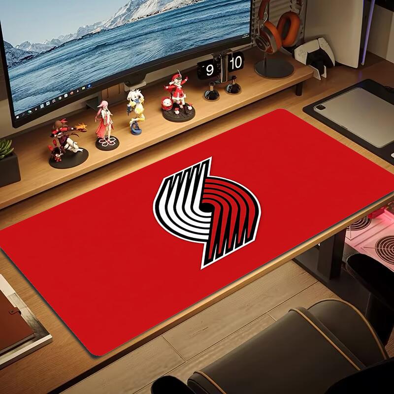 Portland Trail Blazers Mouse Pad Large Gaming Table Cushion Nonslip Laptop Tablet Big Mousepad Xxl Mat Mini Pc Playmat With Lock Edge