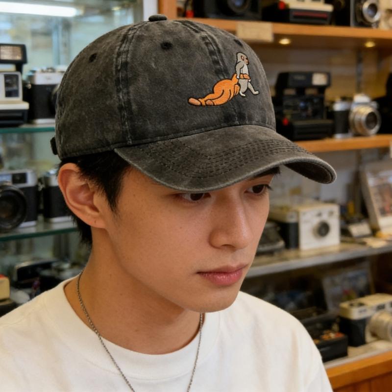 Stylish Cotton Baseball Hat Feature Lovely Monkey Embroidery Perfect Sports Hat For Men Women And Kids