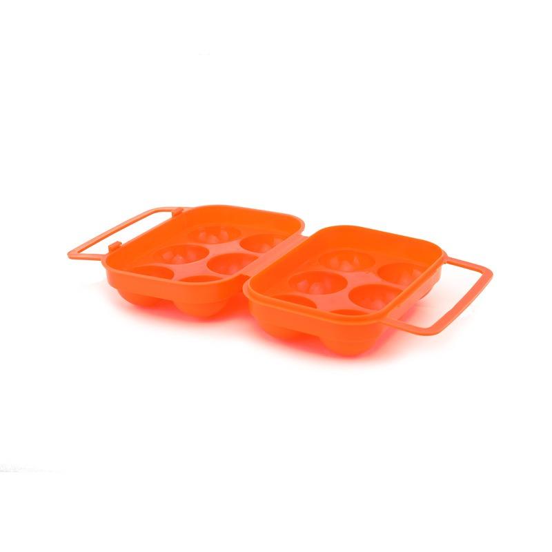 1 Pc 2/4/6 Grid Outdoor Camping Tableware Portable Camping Picnic BBQ Egg Box Container Storage Boxes Travel Kitchen Tools