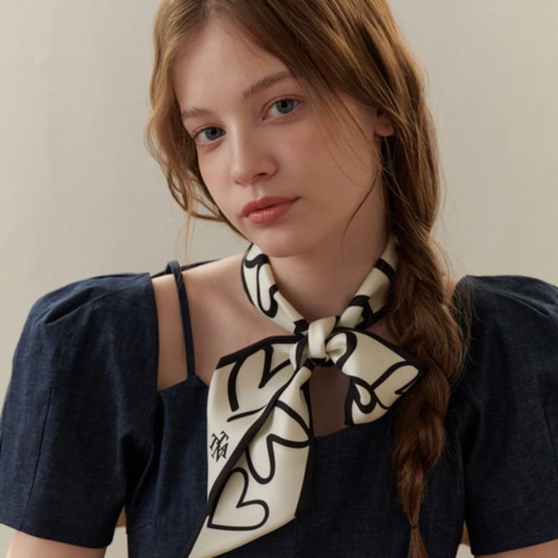 Tatiana Love Actually Twilly Silk Scarf SF2904