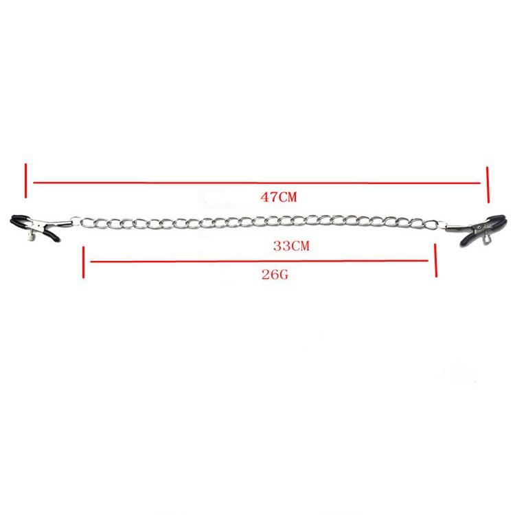 New Stainless Steel Metal Chain Nipple Milk Clips Breast Clip Sex Slaves Nipple Clamps Sex Toys Butterfly Style For