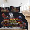 Legends Rock Bedding 3 Piece Set HD Print Duvet Cover Pillowcases for Teens Adult Bedroom Decoration Christmas Gift