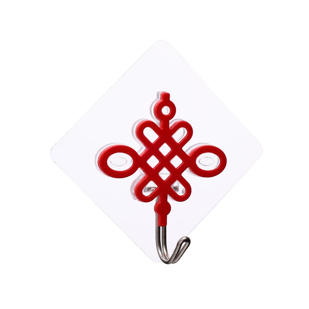 2PCS Creative Chinese Red New Year Non-marking Hook