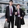 Unisex Double-Breasted Wool Blend Professional Overcoat