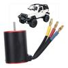 RC 3650 3900KV 4 Pole Waterproof Brushless Motor with 4mm Banana Plug for 1/10 RC Car Upgrade Parts