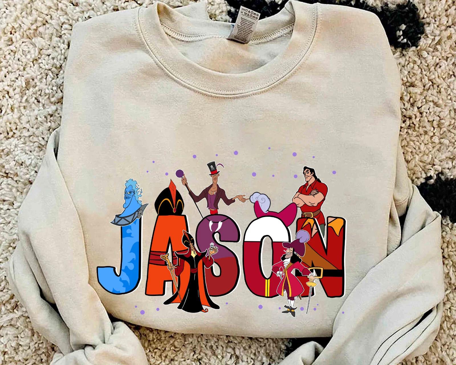 Custom Name Disney Villains Bad Guys Shirt Unisex Adult Kid Shirt 320111073 4XL