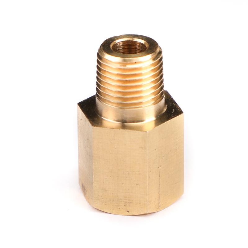 Artudatech 1/8 NPT Female To 1/8 BSPT Male Adapter Gauge Sensor Thread Oil Pressure Adapter Car Accessories